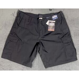 HISEA Men's Tactical Cargo Shorts Work Hiking Shorts. Black. 40 waist. *New*